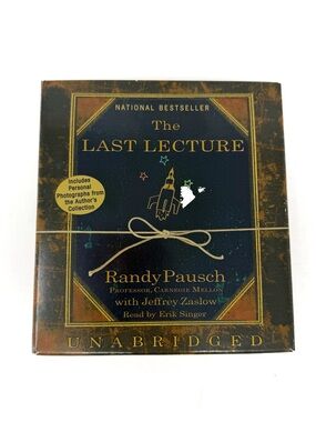 The Last Lecture Audiobook CD Randy Pausch Unabridged 4 Disc Set